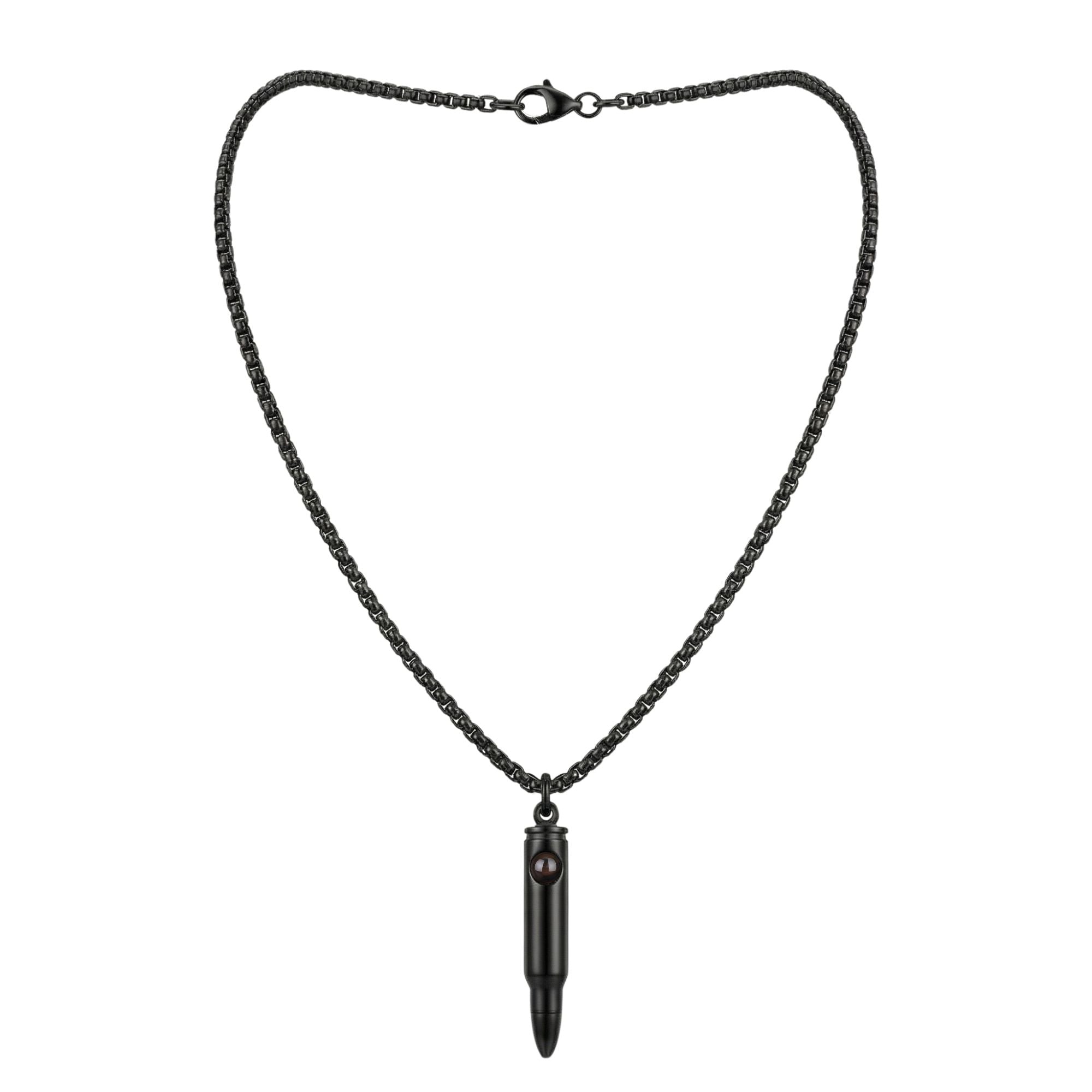 Men's Bullet Shape Necklace SnapEyelet