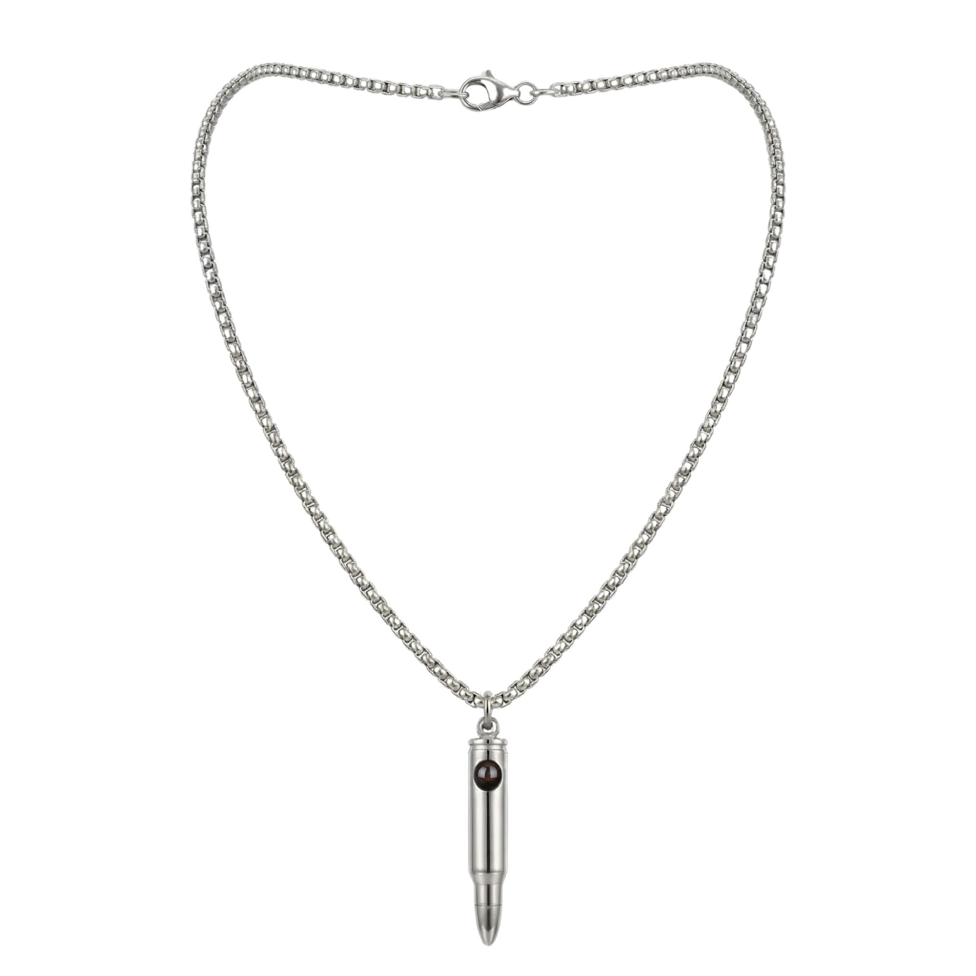 Men's Bullet Shape Necklace SnapEyelet