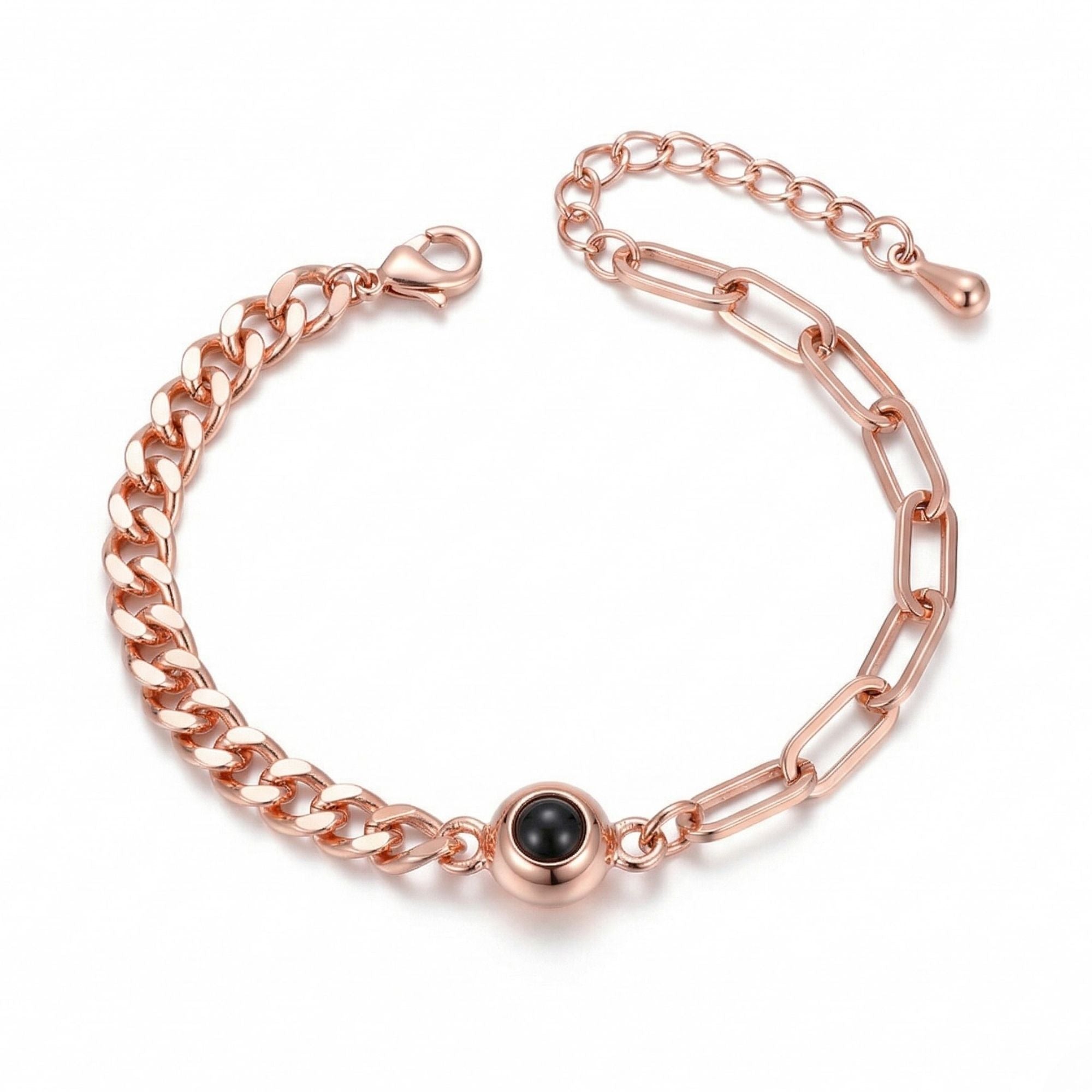 Men's Twice Link Chain Adjustable Bracelet SnapEyelet