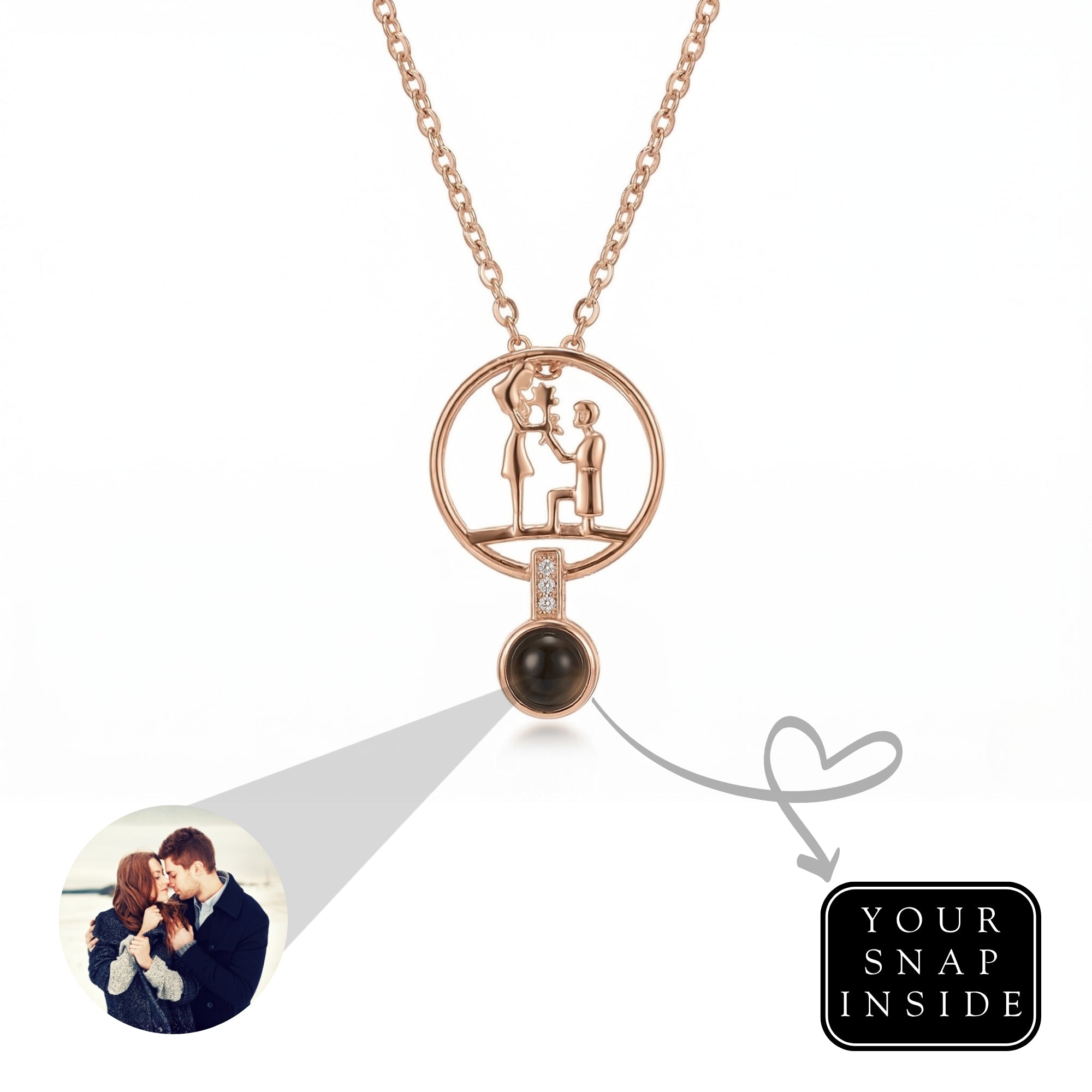 The Hidden Memory Projection propose Necklace"- SnapEyelet