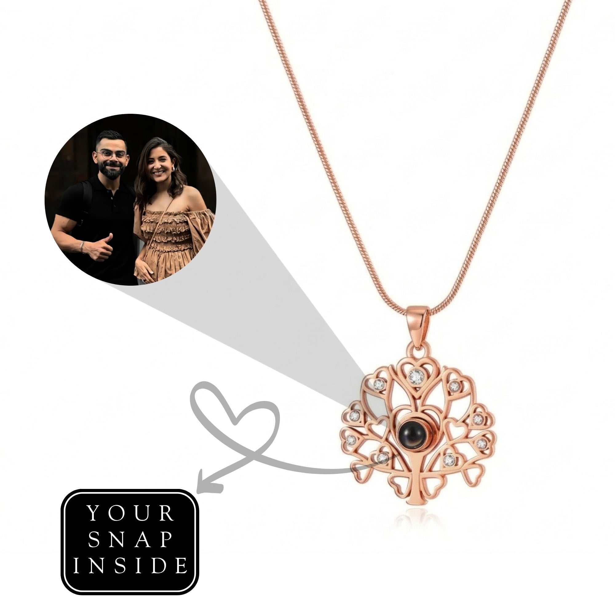 Tree of Life" Memory Projection Necklace-SnapEyelet