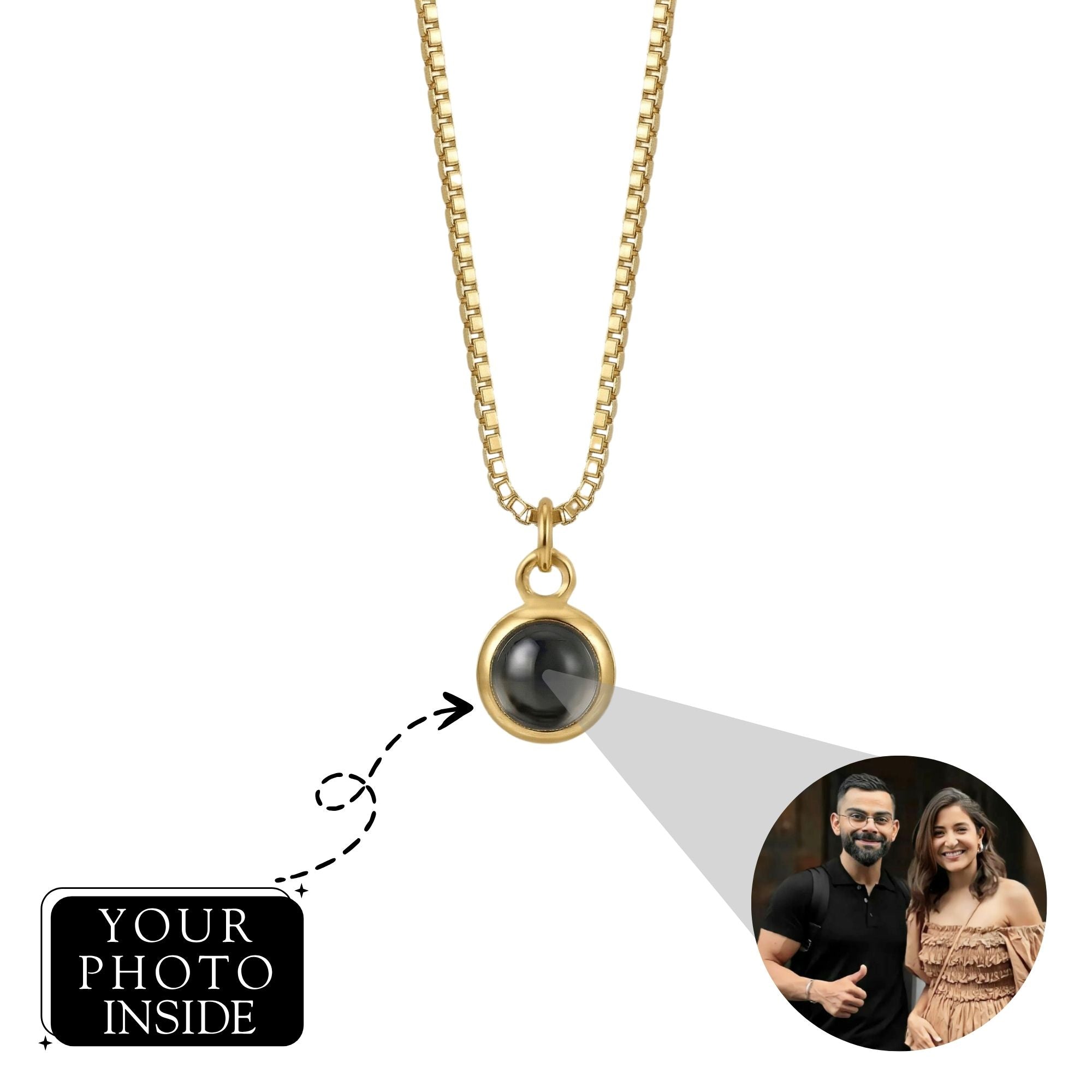 His/Her Drop Necklace SnapEyelet