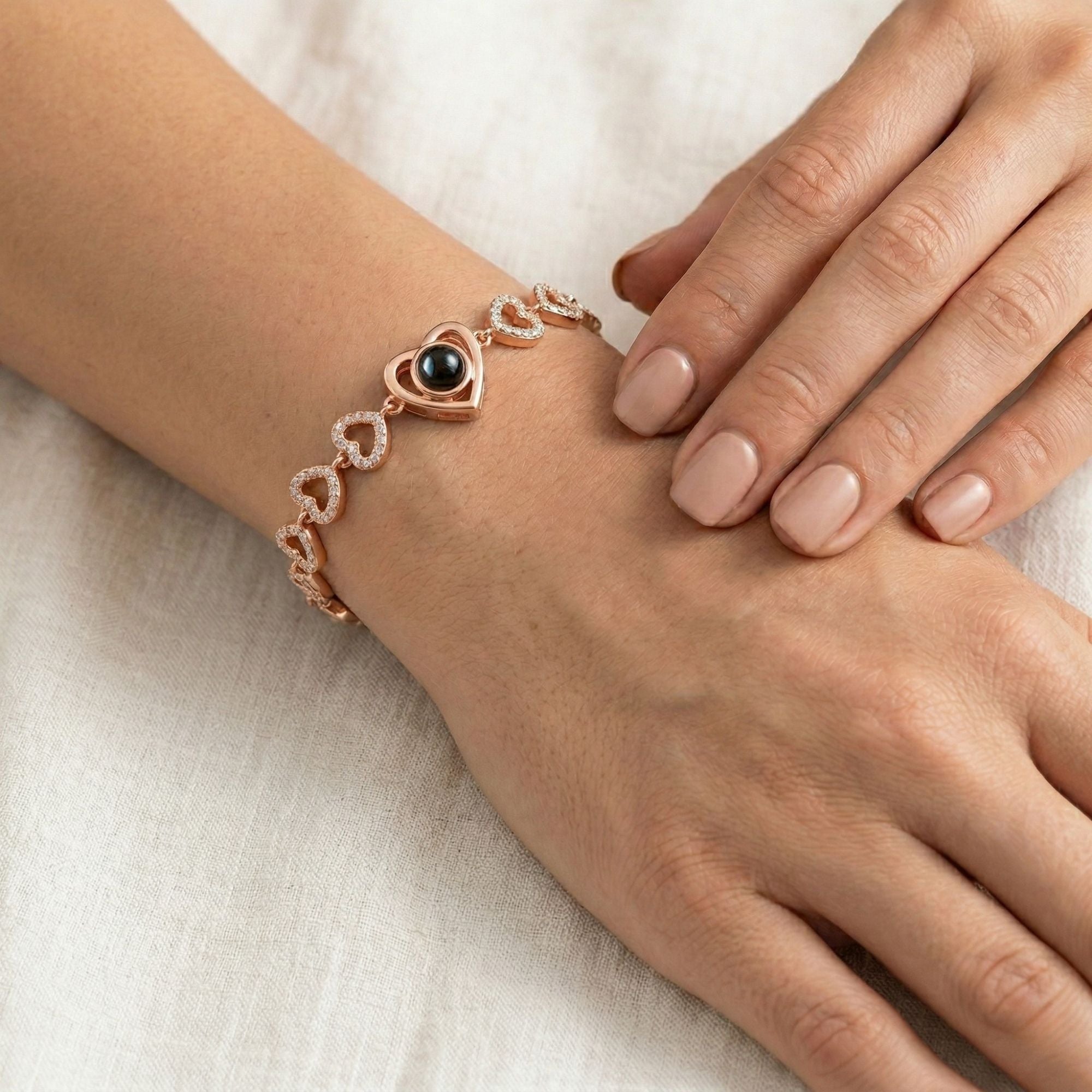 Multi Heart photo projection Bracelet- SnapEyelet