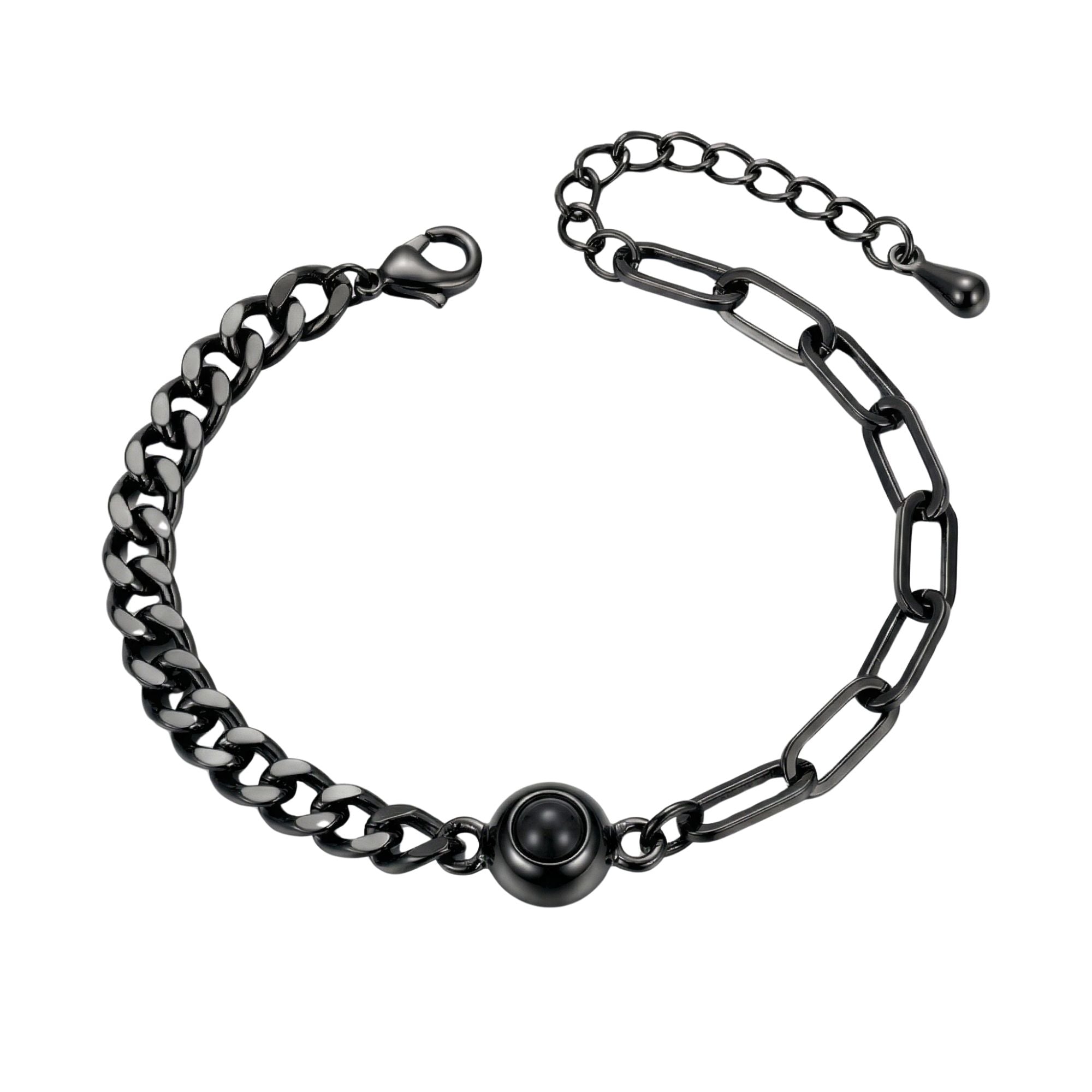 Men's Twice Link Chain Adjustable Bracelet SnapEyelet