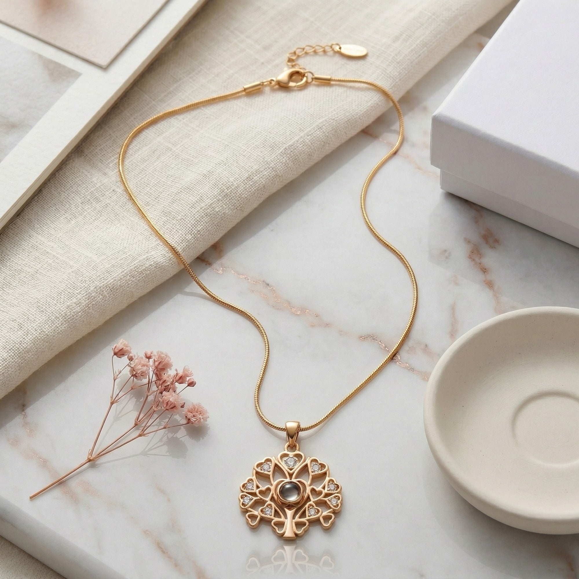 Tree of Life" Memory Projection Necklace-SnapEyelet