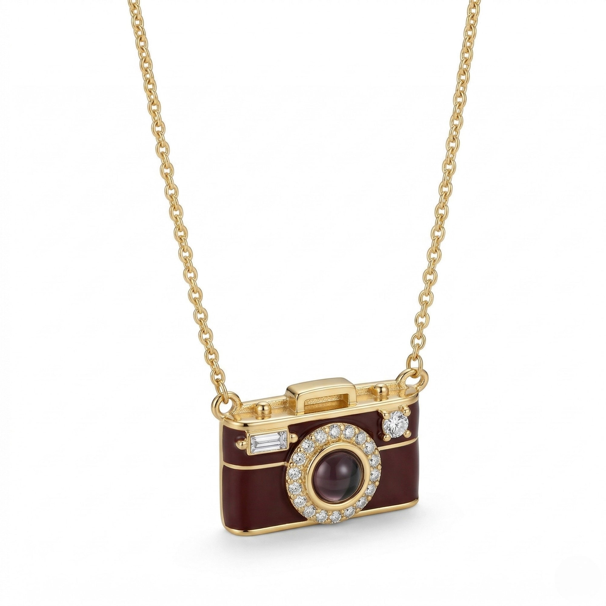 Camera style hidden photo projection Necklace- SnapEyelet